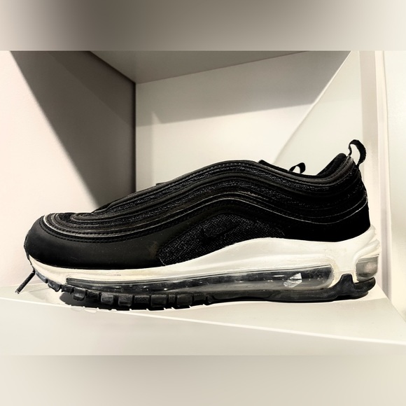 Nike Air Max 97 Black & white Mens 5.5 Women’s 7 - Picture 1 of 3